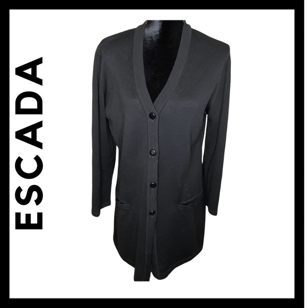 Escada Black Cardigan - Picture 1 of 16